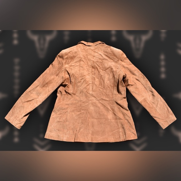 Vintage Margret Godfrey Suede Blazer Sz 12 - Picture 2 of 3